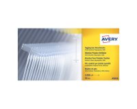 Fastener transparent polypropylene 50 mm long Avery for fabric gun - Box of 5000