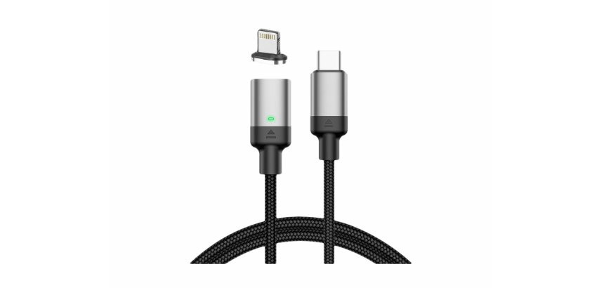 DLH DY-TU5214 câble USB 1 m USB C USB C/Lightning 30 W Noir, Gris