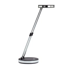 Lampe bureau maulpuck led basse consommation classe a 5wcordon 1,7m bras extensible   185 a 330mm coloris noir