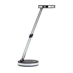 Lampe bureau maulpuck led basse consommation classe a 5wcordon 1,7m bras extensible   185 a 330mm coloris noir