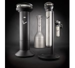 Cendrier mural Infinity, rond, argent / noir