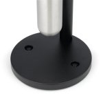 Cendrier sur base Infinity, rond, argent / noir