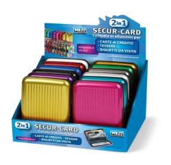 Niji 60228 portafoglio, portacarte e portadocumenti da viaggio Custodia Multicolore Alluminio