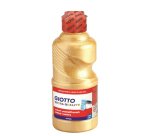 Gouache liquide giotto tous supports sechage rapide       coloris or metallise flacon   250ml