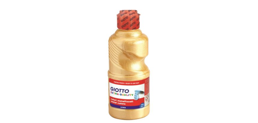 Gouache liquide giotto tous supports sechage rapide       coloris or metallise flacon   250ml