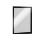 Cadre d'affichage mural DURAFRAME format A4, adhésif repositionnable, coloris noir