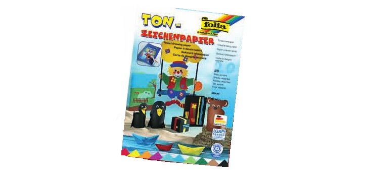 Bloc de papier de couleur, A4, 130 g/m2, 20 feuilles