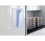 Sachet 2 Cadres d'affichage mural Duraframe A4 - adhésif et repositionnable - Blanc