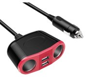 DLH MULTIPRISE ALLUME-CIGARE. 2 sorties allume-cigare max 150W et 2 sorties USB