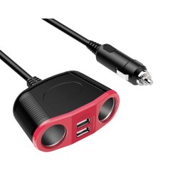DLH MULTIPRISE ALLUME-CIGARE. 2 sorties allume-cigare max 150W et 2 sorties USB