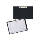  Porte-bloc, plastifié, format A3 paysage, noir