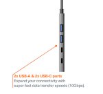 Cygnett CY5389CYHUB interface hub Grey