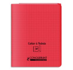 Cahier A Rabat Conquerant Classique Agrafe 240X320 48P 90G Seyes Polypro