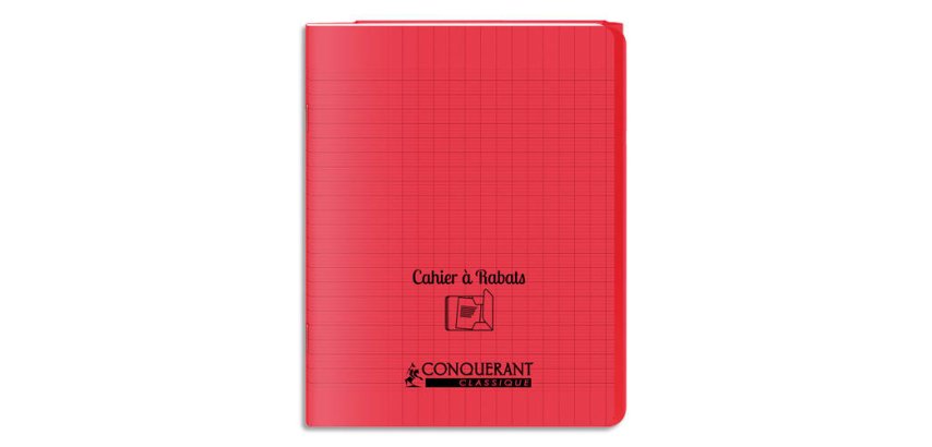 Cahier A Rabat Conquerant Classique Agrafe 240X320 48P 90G Seyes Polypro