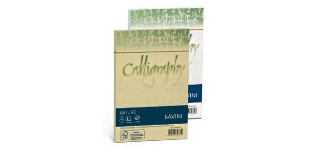 Favini Nature Calligraphy busta Grigio 25 pz