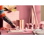 Agrafeuse murale rapid r13 ljung agrafes fil fin n13     poignee ergonomique coloris   rose bruyere