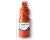 Gouache giotto flacon 500ml coloris rouge vif