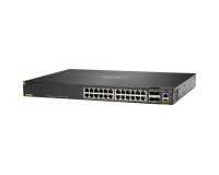 HPE Aruba Networking CX 6200F 24G Class-4 PoE 4SFP 370W Géré L3 Gigabit Ethernet (10/100/1000) Connexion Ethernet, supportant l'alimentation via ce port (PoE) 1U