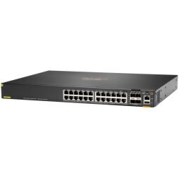 HPE Aruba Networking Aruba CX 6200F 24G Class-4 PoE 4SFP 370W Géré L3 Gigabit Ethernet (10/100/1000) Connexion Ethernet, supportant l'alimentation via ce port (PoE) 1U