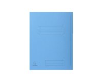 Chemises dossier 2 rabats Exacompta Super 24 x 32 cm bleu clair - Paquet de 50