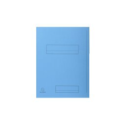 Chemises dossier 2 rabats Exacompta Super 24 x 32 cm bleu clair - Paquet de 50