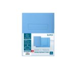 Chemises dossier 2 rabats Exacompta Super 24 x 32 cm bleu clair - Paquet de 50