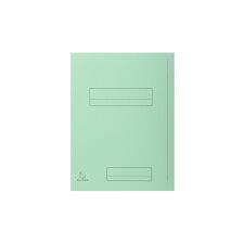 Paquet de 50 chemises pré-imprimés 2 rabats SUPER 250 en carte 210 grammes coloris Vert