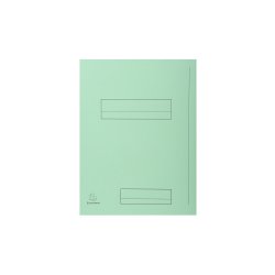 Paquet de 50 chemises pré-imprimés 2 rabats SUPER 250 en carte 210 grammes coloris Vert