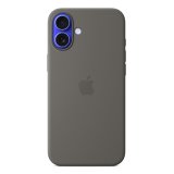 Apple Coque en silicone avec MagSafe pour iPhone 16 Plus - Gris minéral