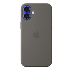 Apple Funda de silicona con MagSafe para el iPhone 16 Plus - Gris piedra