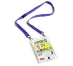 Badge évènementiel, avec ruban en tissu, A6