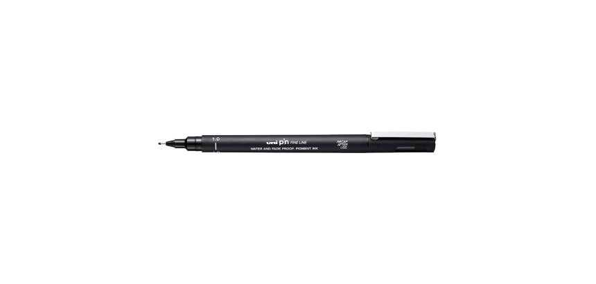 Feutre technique uniball pointes calibrees 1,0mm encre noir trace net et precis