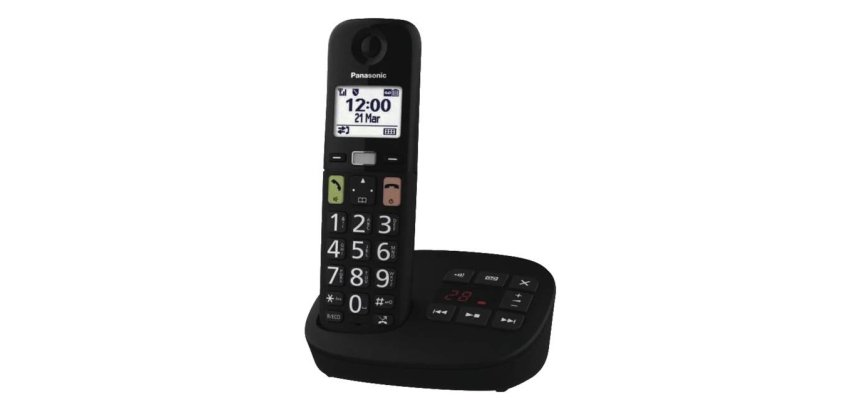 Panasonic KX-TGU130EXB telefono Telefono analogico/DECT Nero