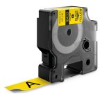 DYMO RHINO Etiquette industrielle en vinyle noir/jaune