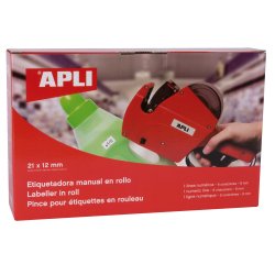 Pince à étiqueter 101418, rouge, 1 ligne numérique