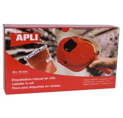 Pince à étiqueter 101419, rouge, 2 lignes