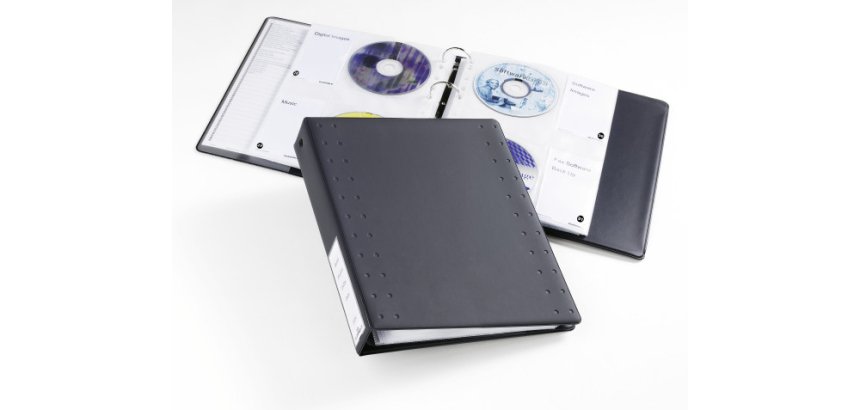 Classeur 4 anneaux plastifié Durable A4 - Dos 5,5 anthracite