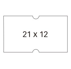 Étiquette apli agipa pour pince permanente format 21x12mm coloris blanc rouleau 1000 unités lot de 6