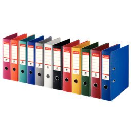 Classeur à levier cartonné Esselte N°1 Power A4 - Dos 7,5 cm couleurs assorties standard