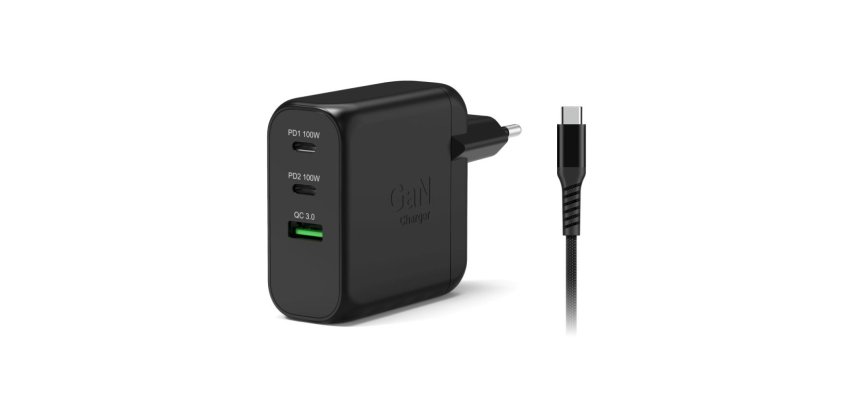 Port Designs 902100EPEU chargeur d'appareils mobiles Ordinateur portable, Tablette, Smartphone Noir Secteur Intérieure
