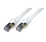 MCL FCC6BM-0.5M/W câble de réseau Blanc 0,5 m Cat6 F/UTP (FTP) Rond
