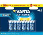 Varta HIGH ENERGY AAA Batteria monouso Mini Stilo AAA Alcalino