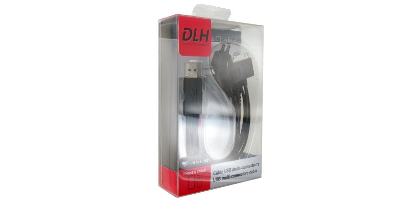 DLH DY-TU1975B câble de téléphone portable Noir USB A
