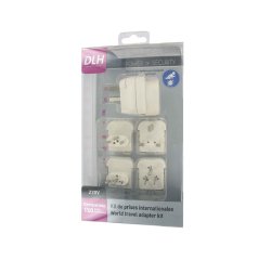DLH DY-WU1307 adaptateur prise d'alimentation Universel Blanc