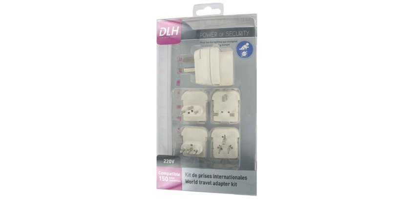 DLH DY-WU1307 adaptateur prise d'alimentation Universel Blanc