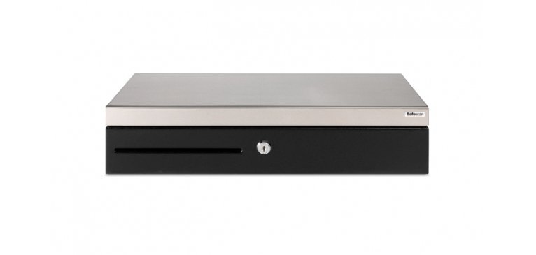 Tiroir caisse raccordement RJ12 8 compartiments monnaie,7 Billets Noir argent L46x H10x P17 cm