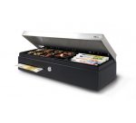 Tiroir caisse raccordement RJ12 8 compartiments monnaie,7 Billets Noir argent L46x H10x P17 cm