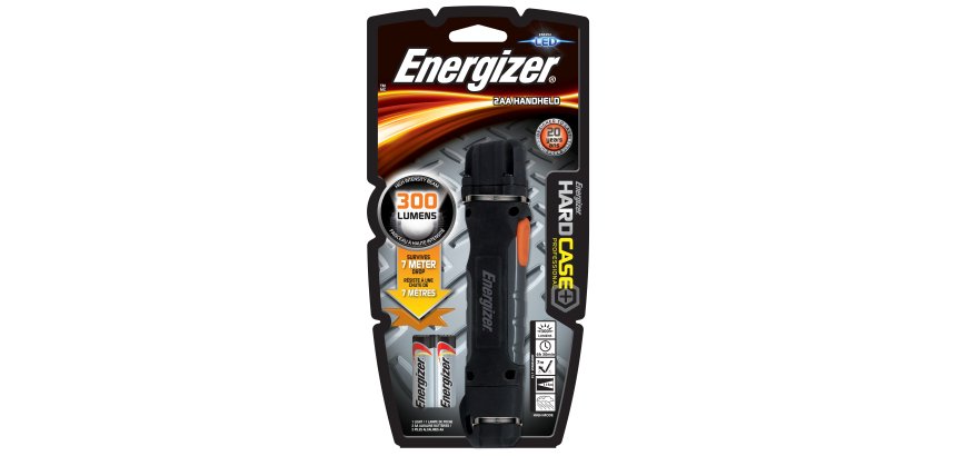 Energizer Hardcase Professional Black, Grey, Orange Hand flashlight LED