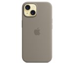 Apple Coque en silicone avec MagSafe pour iPhone 15 - Argile