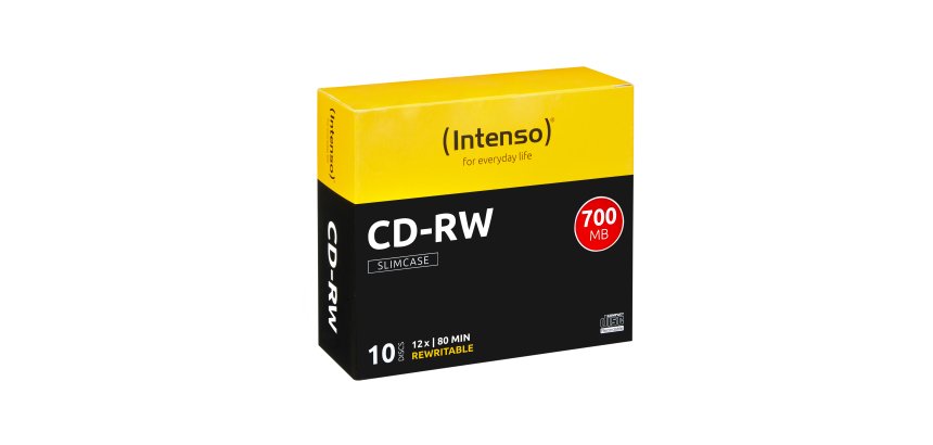 Intenso CD-RW 700MB / 80min, 12x 10 stuk(s)
